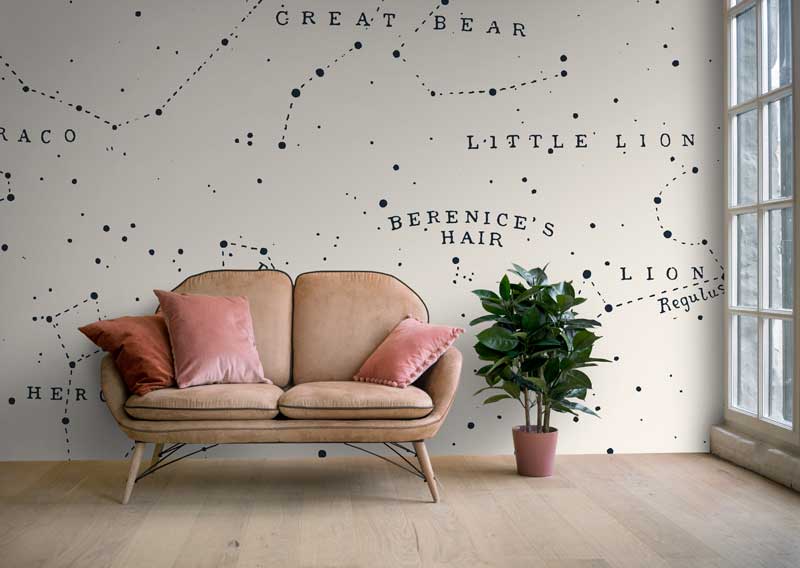 constellation map wallpaper